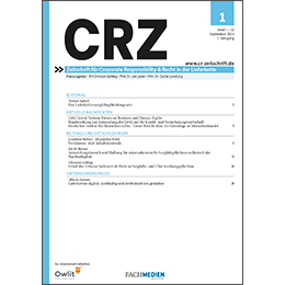 CRZ – Zeitschrift für Corporate Responsibility & Recht in der Lieferkette