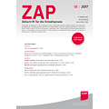 ZAP - Zeitschrift für die Anwaltspraxis