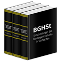 BGHSt - Entscheidungen des Bundesgerichtshofes in Strafsachen