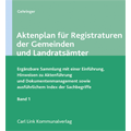 Aktenplan für Registraturen der Gemeinden und Landratsämter