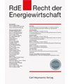 RdE - Recht der Energiewirtschaft