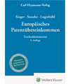 Singer / Stauder / Luginbühl, EPÜ - Europäisches Patentübereinkommen